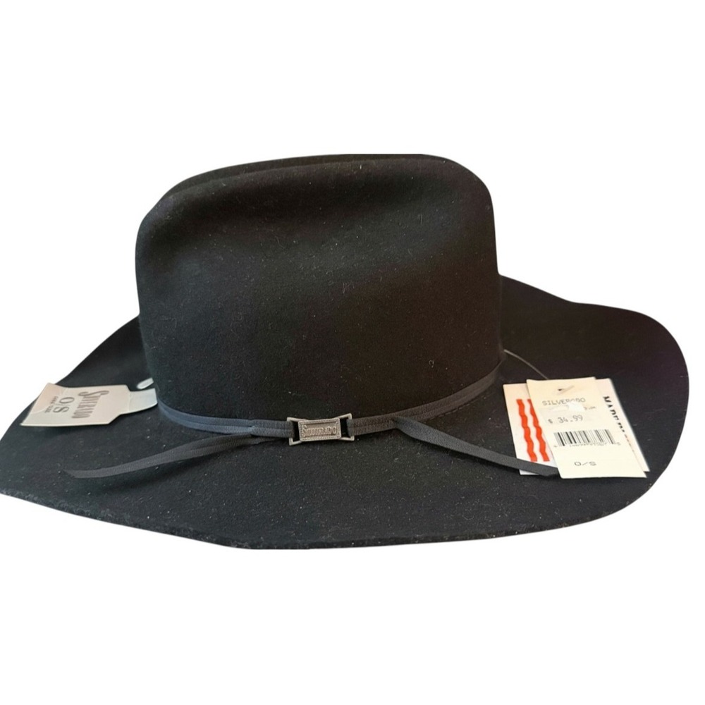SILVERADO All Around Jr Kids Western Cowboy‎ Hat Black Wool One Size Rodeo Ranch